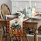 Artoid Mode Pumpkin Bowknot Buffalo Plaid Fall Table Runner,Seasonal Autumn Kitchen Dining Table Decoration for Home Party Decor 13x72 Inch